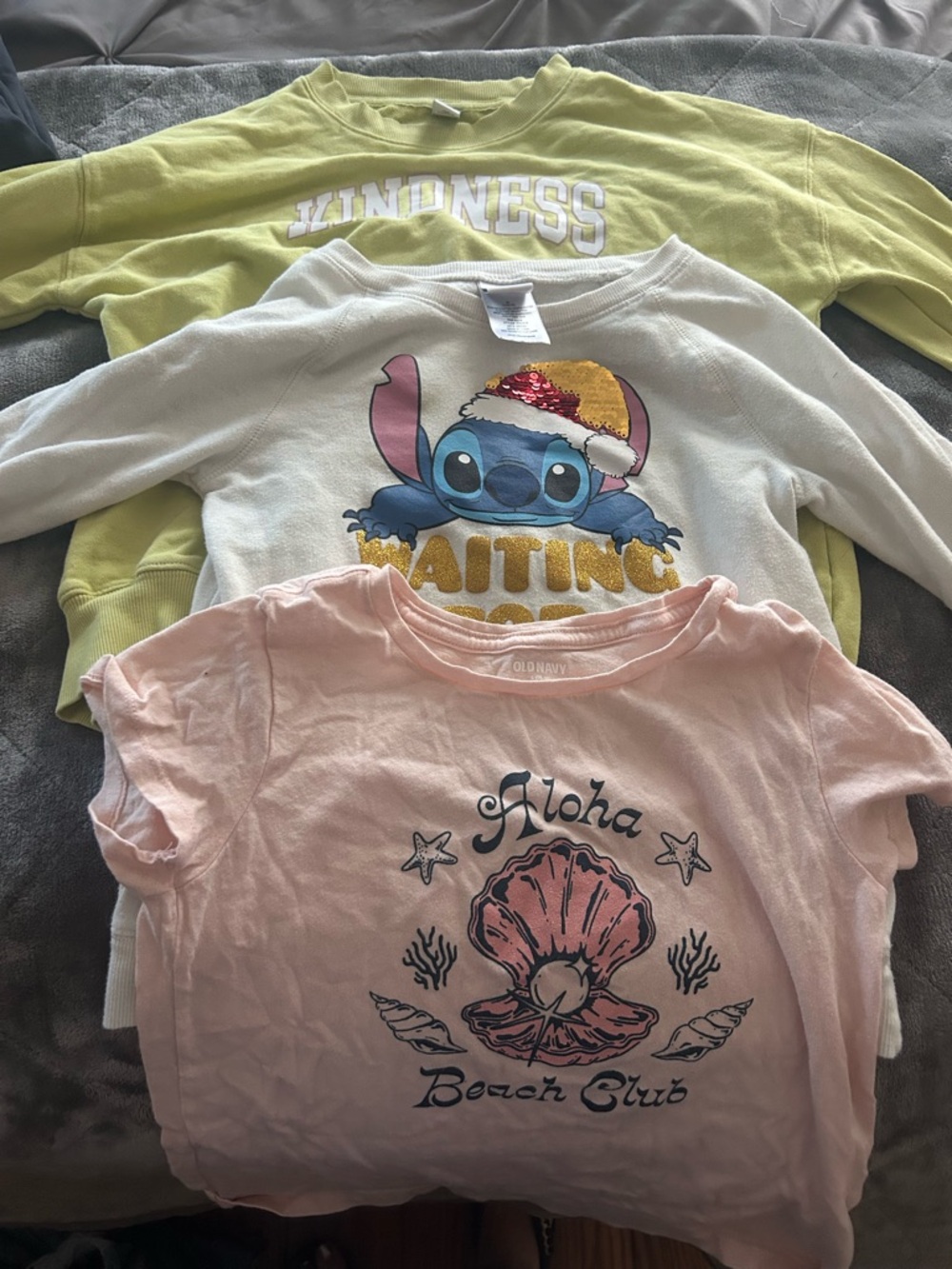 Kids old navy T-Shirt, old navy and disney sweatshirt girls size 10